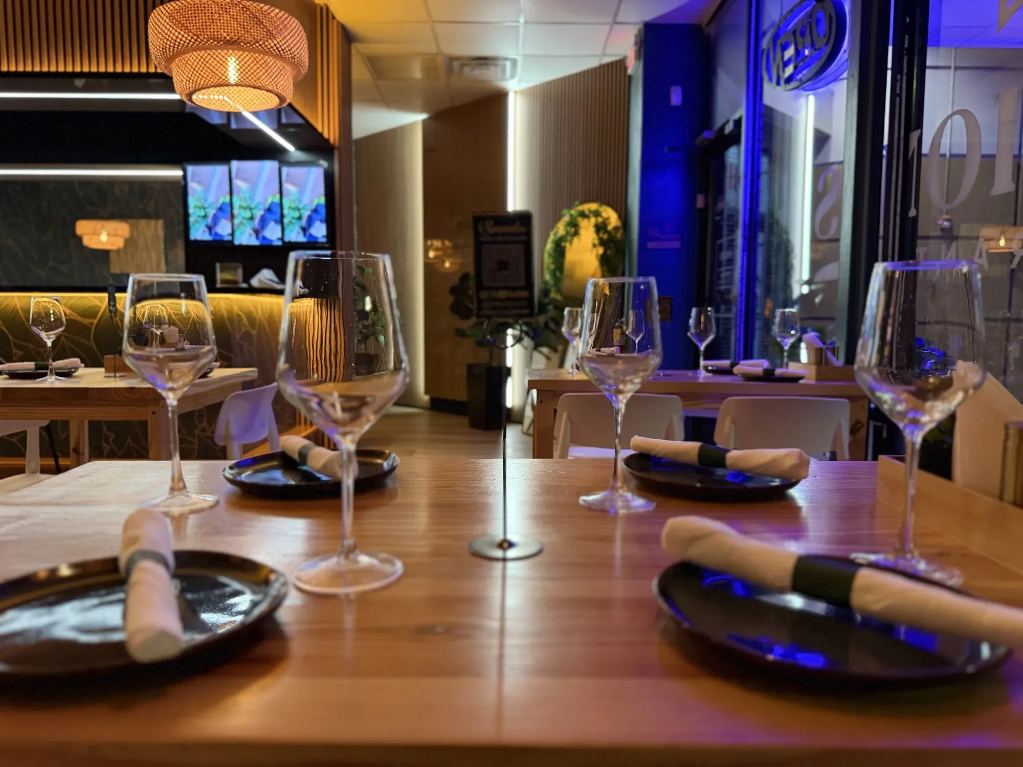Main dining room seating at Sensaciones restaurant