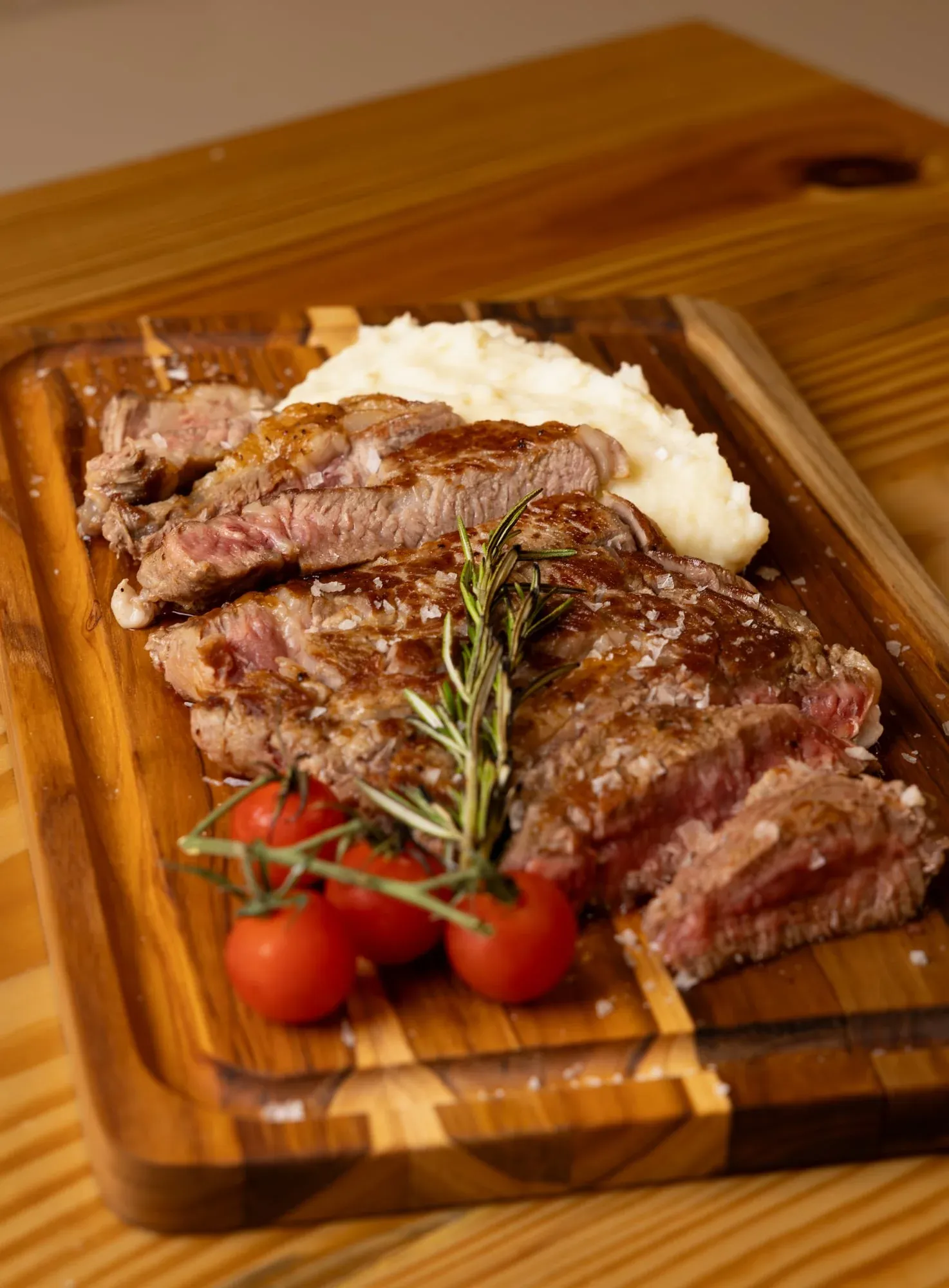 Premium Angus ribeye steak at Sensaciones, Cuban restaurant in Fort Myers
